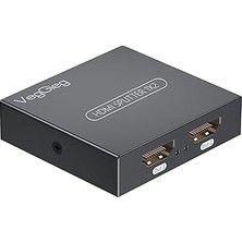 Nacario Veggieg 4K 30Hz 1 Giriş 2 Çıkış HDMI Splitter Görüntü Ayırıcı Adaptör