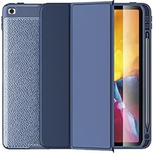Nacario Ipad 8. Nesil 10.2 Kılıf Klons Kalem Bölmeli Case A2270 A2428 A2429 A2430 Lacivert