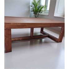 Kumsal Concept Ela Woodworking Watson Orta Sehpa 120X80 Fındık Kabuğu