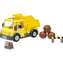 Nacario Bluey Koruyucu Kaskı Çamurla Kaplı Özel Figürleri ile Kamyon Kutusu,