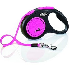 Nacario Flexi New Neon S Beden Pembe 5mt Şerit Tasma