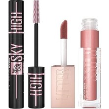 Nacario New York Lash Sensational Sky High Cosmic Black Maskara + Lifter Gloss Nemlendirici Duda