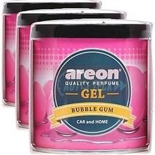 Nacario Areon Gel Can Bubble Gum Araç Bardaklık Kokusu (3 Paketi)