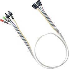 Nacario Alfais 5064 Ana Kart Power Kablosu LED Işıklı Reset Açma Kapama Butonu Kablosu On Off Switch