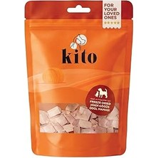 Nacario Kito Freeze Dried Hindi Göğüs Ödül MAMASI%100 Doğal, Glutensiz 30 Gr(Dog Treat)
