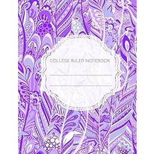 Nacario College Ruled Notebook: Purple Paisley 120 Pages 8.5 x 11: Volume 5 (Paisley College Ruled Notebook
