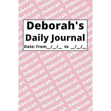 Nacario Independently Published Personalized Daily Journal - Deborah: Pink Cover