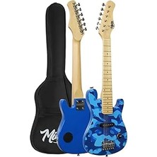 Nacario CEG-30BS 4-6 Yaş Çocuklar Için Amfili Full 1/4 30 Inç Elektro Gitar Seti