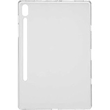 Nacario Zore Galaxy Tab S7 Fe Lte (T737-T736-T733-T730) Kılıf Tablet Süper Silikon Kapak Renksiz