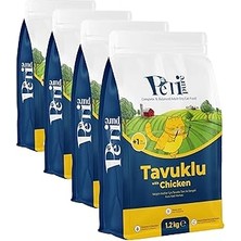Nacario Kuru Yetişkin - Besleyici Ilaveli Tam Dengeli Mama (1,2 Kg, Tavuk) (4 Paketi