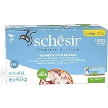 Nacario Schesir Tam Dengeli Ton Balığı ile Levrekli Jöle Içinde Konservesi Multipack 6X50G