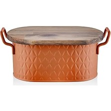 Nacario The Mia Prizma Ekmek Saklama Kabı Terracota 40X22X18 cm