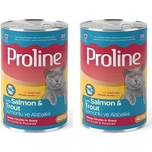 Nacario Proline Somonlu Alabalıklı Sos Içinde Gravy Yetişkin Konservesi 400 gr 2li Paket
