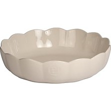 Nacario Emile Henry Madeleine Fırın Kabı Yuvarlak 27 cm Ekru/clay