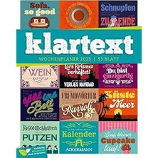 Nacario Klartext Sprüche - Wochenplaner Kalender 2025, Wandkalender Im Hochformat (25X33 Cm) - Typografie,