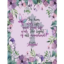 Nacario Faith Journal For Women : Blank Lined Faith Notebook For Journaling With Prompts: 110 Pages, Large