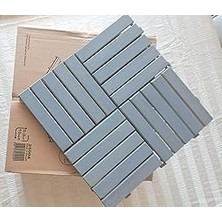 Nacario Akasya Ahşap Yer Karosu, Gri̇ 30X30 Cm, 10'lu Paket, 0.9 M² Yer Kaplama
