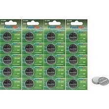 Nacario 20 x Poundmax CR2450, DL2450,ECR2450, KCR2450 3V Lityum Düğme Pil