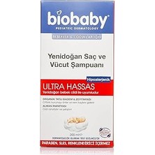 Nacario Biobaby Yenidoğan Saç Vücut Şampuanı, 200ML