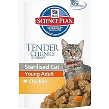 Nacario Hill's Tender Chunks In Gravy Tavuklu Kısırlaştırılmış Yaş 85 gr
