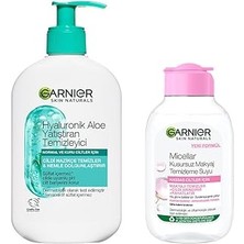 Nacario Hyaluronik Aloe Nemlendiren Yatıştıran Temizleyici 250 ml & Micellar Kusursuz Makyaj Tem