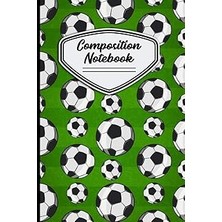 Nacario Composition Notebook: 6" x 9" 120 Page Soccer Ball Pattern