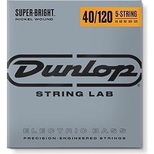 Nacario Jim Dunlop DBSBN40120 Nickel 5 Telli Bas Gitar Seti (40-120)