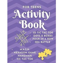 Nacario Activity Book - For Teens: Game Notebook - Play With Friends Or Alone - Pen & Paper Games -