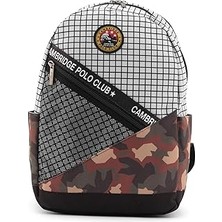 Nacario Cambridge Club Kamuflaj Laptop Bölemli Unisex Sırt Çantası