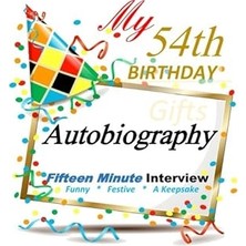 Nacario 54TH Birthday Gifts: Fifteen Minute Autobiography Gift, 54TH Birthday Card In All Departments