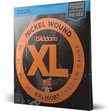 Nacario Daddario EXL160BT Bas Gitar Tel Seti, Xl, 50-120 Long Scale, Nickel