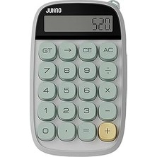 Nacario Junno Kompakt Hesap Makinesi, LCD Ekran, Mint Yeşili Tuşlar, 14.8 x 9.2 cm