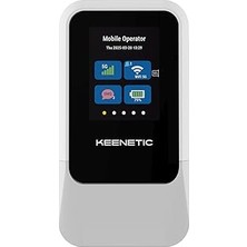 Nacario Keenetic Roamer 5g Wi-Fi 6 Hotspot Taşınabilir 4000MAH 30 Cihaza Kadar 2,4 Inç LCD Ekran Nanosim Us