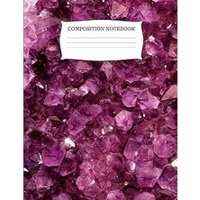 Nacario Composition Notebook: College Ruled Purple Quartz Book