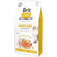 Nacario Brit Care Haircare Healthy & Shiny Coat, Yetişkin Kediler Için, Tahılsız, Hipoalerjenik, Taze Somon