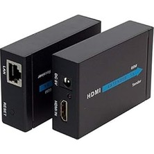 Nacario HDMI Görüntü Aktarma, HDMI To Cat5/cat6, 60 Metre, Adaptörlü, Extender,
