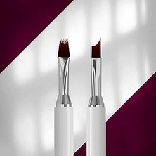 Nacario Staleks Exclusive Çift Uçlu Sentetik Nail Ombre Gradyan Fırçası 11-10MM Manyetik Kapaklı Nbx-07