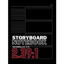 Nacario Independently Published Storyboard Notebook: Hardcover 2.39:1 Aspect Ratio | Storyboard Templat