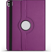 Nacario Zore Ipad 13 2024 Zore Dönebilen Standlı Kılıf Mor
