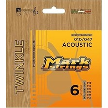 Nacario Mark Strings Twinkle Phosphor Bronze 10-47 Akustik Gitar Teli