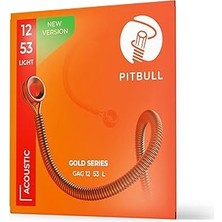 Nacario Pitbull Strings Gold Series Gag L Pb Light Takım Tel - Yeni Seri Akustik Gitar Teli 012-053