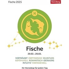 Nacario Fische Sternzeichenkalender 2025 - Tagesabreißkalender - Ihr Horoskop Für Jeden Tag: Tischkalender