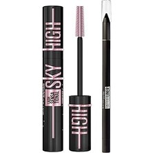 Nacario New York Lash Sensational Sky High Cosmic Black Maskara + Tattoo Liner Jel Göz Kalemi, 9