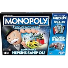 Nacario Monopoly Ödüllü Bankacılık Kutu Oyunu, 8+ Yaş, 2-4