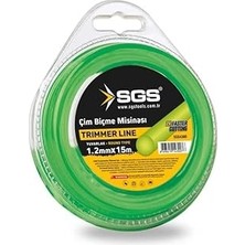 Nacario SGS4300 Tırpan Misinası 1.2mm 15MT Yuvarlak Yeşil