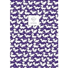 Nacario Squirrel Notebook - Lined Pages - A4 - Premium: (Purple Edition) Fun Notebook 192 Lined Pages (A4 /