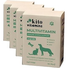Nacario Kito Köpekler Için Multivitamin Sistemi Destekleyici 2g x 15 Saşe (4 Paketi)