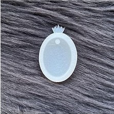 Nacario Epoksi Reçine Kolye Kalıbı Reçine Oval Kolye Silikon Kalıbı Esnek Parlak Silikon Kalıp