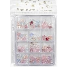 Nacario Fontenay Charm 3D Tırnak Süsleme, Protez Tırnak Nail Süsleme, Karışık Desenli, Çok Renkli 86902