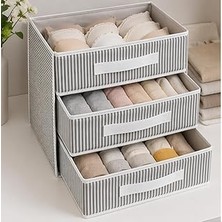 Nacario 3’lü Çekmeceli Organizer – Çok Amaçlı Dolap Içi Masa Üstü Düzenleyici